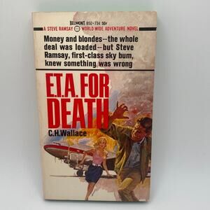 E.T.A. for Death by C. H. Wallace 1967 Belmont PB Vintage Rare Pulp Spy Thriller